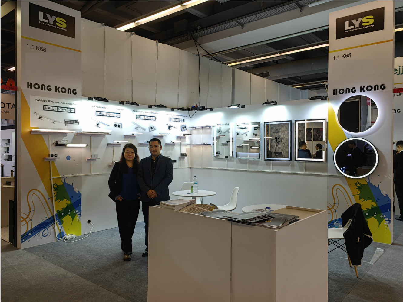 Unser LED-Spiegel-Schaufenster auf der ISH Frankfurt 2023 - Nachrichten - Ningbo Lux Universe Lighting Technology Co., Ltd.